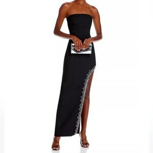 Cinq à Sept Sammy Embellished Slit Gown